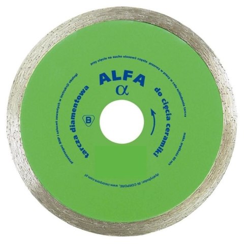 TARCZA DIAMENTOWA GŁADKA DO GLAZURY ALFA 300MM IN CORPORE TARCZA DIAMENTOWA GŁADKA DO GLAZURY ALFA 300MM IN CORPORE
