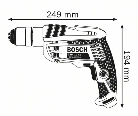 WIERTARKA BOSCH 600W GBM 10 RE | Precyzyjna, Kompaktowa, Szybkozaciskowy Uchwyt 1-10mm WIERTARKA BOSCH 600W GBM 10 RE | Precyzyjna, Kompaktowa, Szybkozaciskowy Uchwyt 1-10mm
