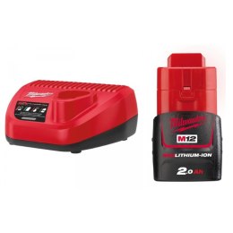 ZESTAW POWERPACK IN2 M12NRG-201 MILWAUKEE