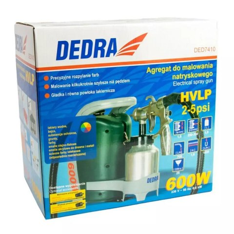 DEDRA | AGREGAT HVLP DO MALOWANIA NATRYSKOWEGO 600W | MALOWANIE FARBAMI I LAKIERAMI DEDRA | AGREGAT HVLP DO MALOWANIA NATRYSKOWEGO 600W | MALOWANIE FARBAMI I LAKIERAMI