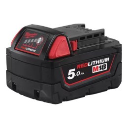 AKUMULATOR MILWAUKEE M18 B5 18V 5.0Ah Li-ion | REDLINK™ | 2,5X DŁUŻSZY CZAS PRACY