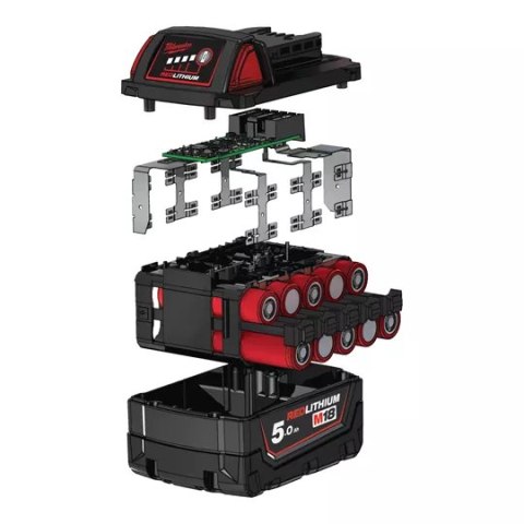 AKUMULATOR MILWAUKEE M18 B5 18V 5.0Ah Li-ion | REDLINK™ | 2,5X DŁUŻSZY CZAS PRACY AKUMULATOR MILWAUKEE M18 B5 18V 5.0Ah Li-ion | REDLINK™ | 2,5X DŁUŻSZY CZAS PRACY