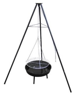 GRILL WISZĄCY WĘGLOWY NA TRÓJNOGU UN