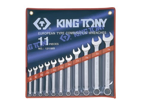 KOMPLET KLUCZY PŁASKO-OCZKOWYCH Z GRZECHOTKĄ 12 SZTUK 8-24MM KING TONY KOMPLET KLUCZY PŁASKO-OCZKOWYCH Z GRZECHOTKĄ 12 SZTUK 8-24MM KING TONY