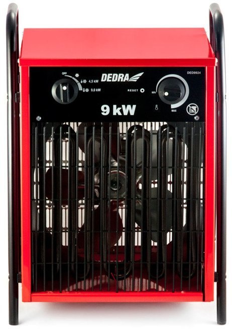 DEDRA | NAGRZEWNICA ELEKTRYCZNA 9 KW DED9924 | OGRZEWANIE, WARSZTATY, HALE DEDRA | NAGRZEWNICA ELEKTRYCZNA 9 KW DED9924 | OGRZEWANIE, WARSZTATY, HALE