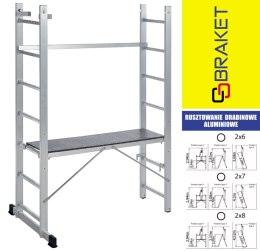 RUSZTOWANIE ALUMINIOWE DRABINOWE ECO 2X8 BRAKET