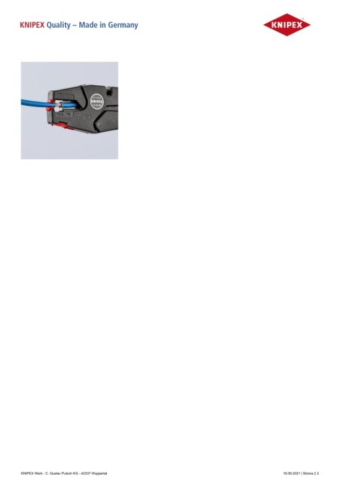 SAMONASTAWNE SZCZYPCE DO ŚCIĄGANIA IZOLACJI KNIPEX SAMONASTAWNE SZCZYPCE DO ŚCIĄGANIA IZOLACJI KNIPEX