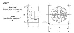 WENTYLATOR VENTO 26 1F TYWENT
