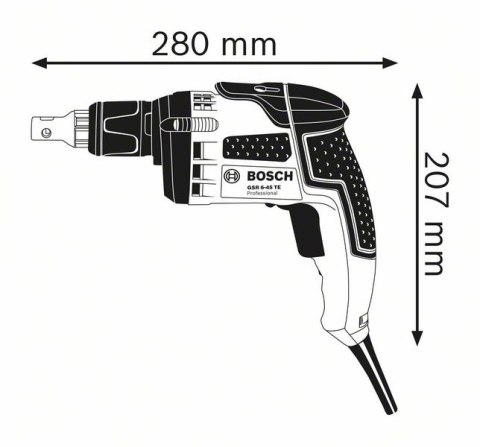 WKRĘTARKA GSR 6-45TE 701W 12NM 1/4'' 0-4500OBR/MIN BOSCH WKRĘTARKA GSR 6-45TE 701W 12NM 1/4'' 0-4500OBR/MIN BOSCH