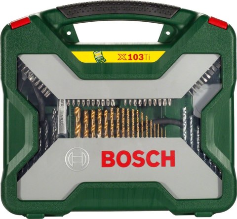 ZESTAW WIERTEŁ I BITÓW TITANIUM X-LINE 103-CZĘŚCIOWY BOSCH ZESTAW WIERTEŁ I BITÓW TITANIUM X-LINE 103-CZĘŚCIOWY BOSCH