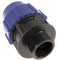 PE-ZŁĄCZKA ZACISK 40X5/4 GWINT ZEWNĘTRZNY WAVI-033375 WAVIN