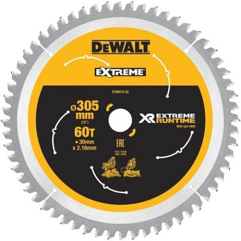 PIŁA SPIEKOWA 305*30MM/60T CIĘCIE POPRZECZNE DEWALT