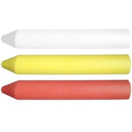 KREDA TECHNICZNA BIA,ZÓŁ,CZER OLEJOWA 13*85 MM 3 SZT. TOPEX