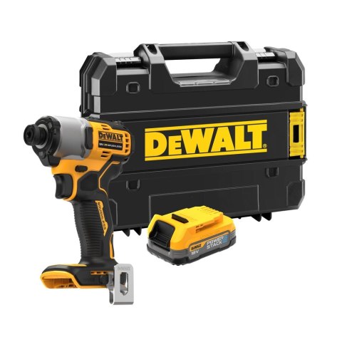 ZAKRĘTARKA UDAROWA AKUMULATOROWA 1/4' 18V 1*1.7AH B/ŁADOWKI DEWALT