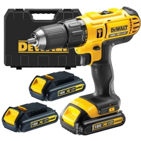 WIERTARKO WKRĘTARKA AKUMULATOROWA UDAROWA 18V 3*1,3AH 42NM DEWALT
