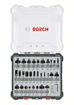 ZESTAW FREZÓW 30 SZT. UCHWYT 6MM BOSCH