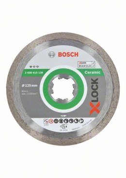 TARCZA DIAMENTOWA STANDARD CERAMIC 125*1.6 X-LOCK BOSCH