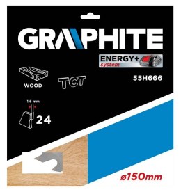 TARCZA DO PILARKI WIDIOWA 150*10MM, 24 ZĘBY GRAPHITE