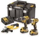ZESTAW WIERT-WKR DCD796 + ZAKRĘT. DCF887 + SZLIFIER. DCG412 DEWALT