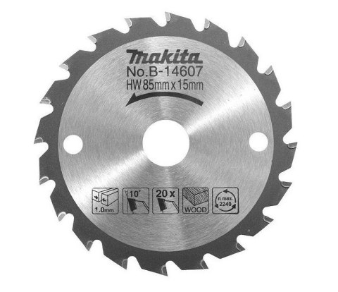 PIŁA SPIEKOWA DO DREWNA DO HS300D/HS301D 85*15/20Z MAKITA