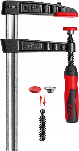 ŚCISK ŚRUBOWY STOLARSKI ŻELIWNY TG 300/140MM BESSEY ŚCISK ŚRUBOWY STOLARSKI ŻELIWNY TG 300/140MM BESSEY