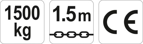 WCIĄGNIK ŁAŃCUCHOWY - DŹWIGNIOWY 1.5T YATO WCIĄGNIK ŁAŃCUCHOWY - DŹWIGNIOWY 1.5T YATO