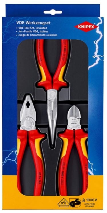 ZESTAW SZCZYPIEC 3 SZT. KNIPEX ZESTAW SZCZYPIEC 3 SZT. KNIPEX
