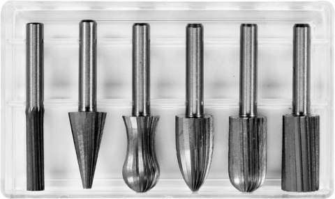 FREZY TRZPIENIIOWE DO METALU FI 6MM 6 SZT. YATO