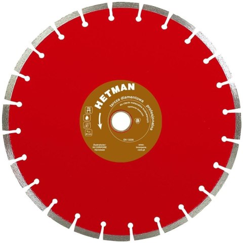 TARCZA DIAMENTOWA SEGMENTOWA HETMAN 250MM IN CORPORE