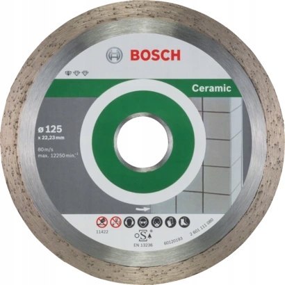 TARCZA DIAMENTOWA STANDARD FOR CERAMIC 125*22.3*1.6 PC BOSCH