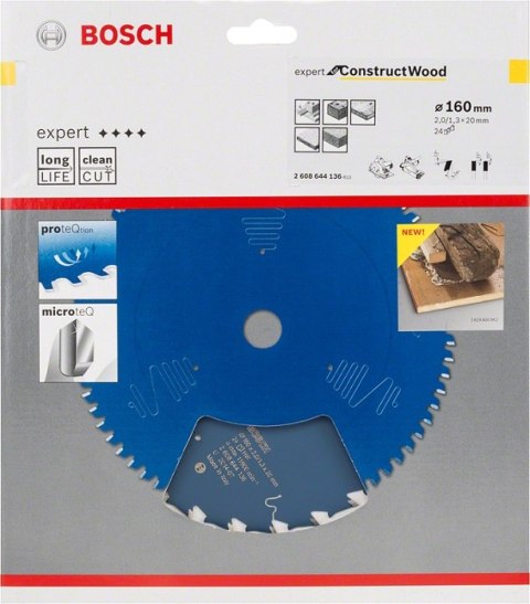 TARCZA PILARSKA EXPERT CW H 160*20-24 BOSCH