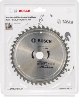 TARCZA PILARSKA ECO ALU 160*2.0/1.4*20 42T BOSCH
