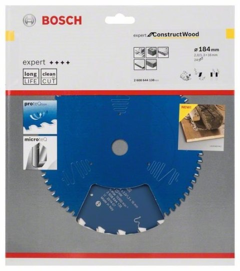 TARCZA PILARSKA EXPERT CW H 184*16-24 BOSCH