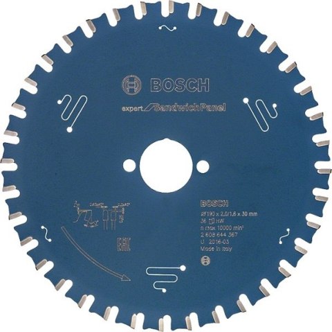 TARCZA PILARSKA EXPERT SH H 190*30-36 BOSCH