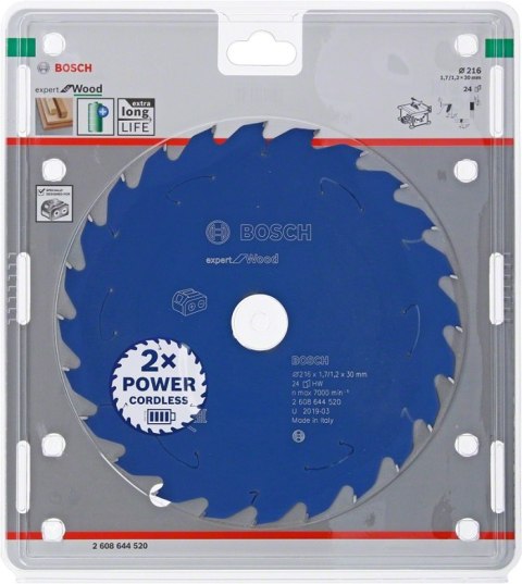 TARCZA PILARSKA EX WO T 216*30*24 BOSCH