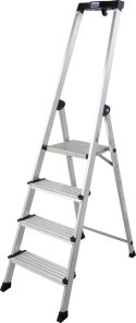 DRABINA ALUMINIOWA WOLNOSTOJĄCA SAFETY PLUS LINE 4 SZCZEBLE KRAUSE