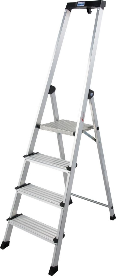 DRABINA ALUMINIOWA WOLNOSTOJĄCA SAFETY PLUS LINE 4 SZCZEBLE KRAUSE DRABINA ALUMINIOWA WOLNOSTOJĄCA SAFETY PLUS LINE 4 SZCZEBLE KRAUSE