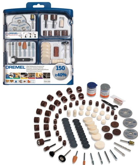UNIWERSALNY ZESTAW AKCESORIÓW 150SZT. DREMEL UNIWERSALNY ZESTAW AKCESORIÓW 150SZT. DREMEL