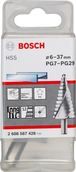 WIERTŁO STOPNIOWE 6-37MM BOSCH