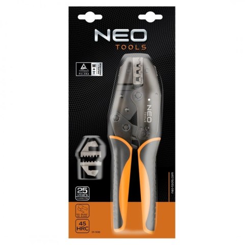 ZACISKARKA KOŃCÓWEK TULEJKOWYCH, ŚREDNICA TULEJEK 0.5-16MM NEO ZACISKARKA KOŃCÓWEK TULEJKOWYCH, ŚREDNICA TULEJEK 0.5-16MM NEO