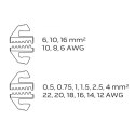 ZACISKARKA KOŃCÓWEK TULEJKOWYCH, ŚREDNICA TULEJEK 0.5-16MM NEO