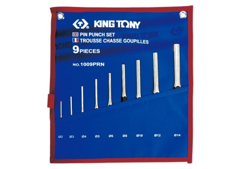 ZESTAW WYBIJAKÓW IGŁOWYCH 9CZ.2-14MM ETUI Z MATERIAŁU KING TONY ZESTAW WYBIJAKÓW IGŁOWYCH 9CZ.2-14MM ETUI Z MATERIAŁU KING TONY