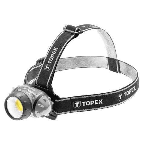 LATARKA CZOŁOWA 3W LED COB 3*AAA TOPEX
