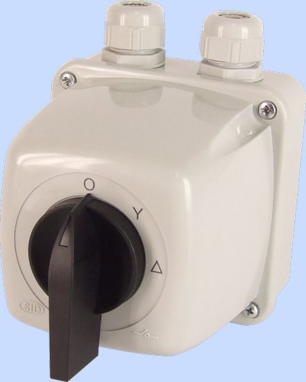 ŁĄCZNIK KRZYWKOWY 0-Y-G 3P IP44 ŁUK E40-23 W OBUDOWIE ELEKTROMET ŁĄCZNIK KRZYWKOWY 0-Y-G 3P IP44 ŁUK E40-23 W OBUDOWIE ELEKTROMET