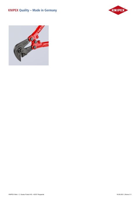 NOŻYCE KĄTOWE DO CIĘCIA ZBROJENIA 950MM KNIPEX NOŻYCE KĄTOWE DO CIĘCIA ZBROJENIA 950MM KNIPEX