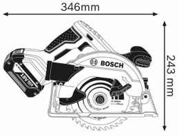 PILARKA TARCZOWA GKS 18 V-57 0*AH BOSCH