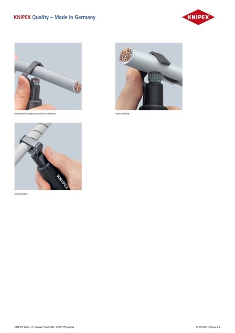 PRZYRZĄD DO ŚCIĄGANIA ZEWNĘTRZNEJ IZOLACJI 6.0-29.0MM 135MM KNIPEX PRZYRZĄD DO ŚCIĄGANIA ZEWNĘTRZNEJ IZOLACJI 6.0-29.0MM 135MM KNIPEX