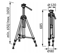STATYW LASERA LKS 65-170 F 1/4'' FLEX