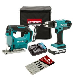 ZESTAW COMBO 18 V JV183D+DF457D 2*1.5 AH TORBA MAKITA