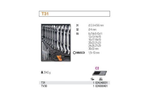 BETA | ZESTAW NARZĘDZI 27 SZT. | SOLIDNE, METALOWE BETA | ZESTAW NARZĘDZI 27 SZT. | SOLIDNE, METALOWE